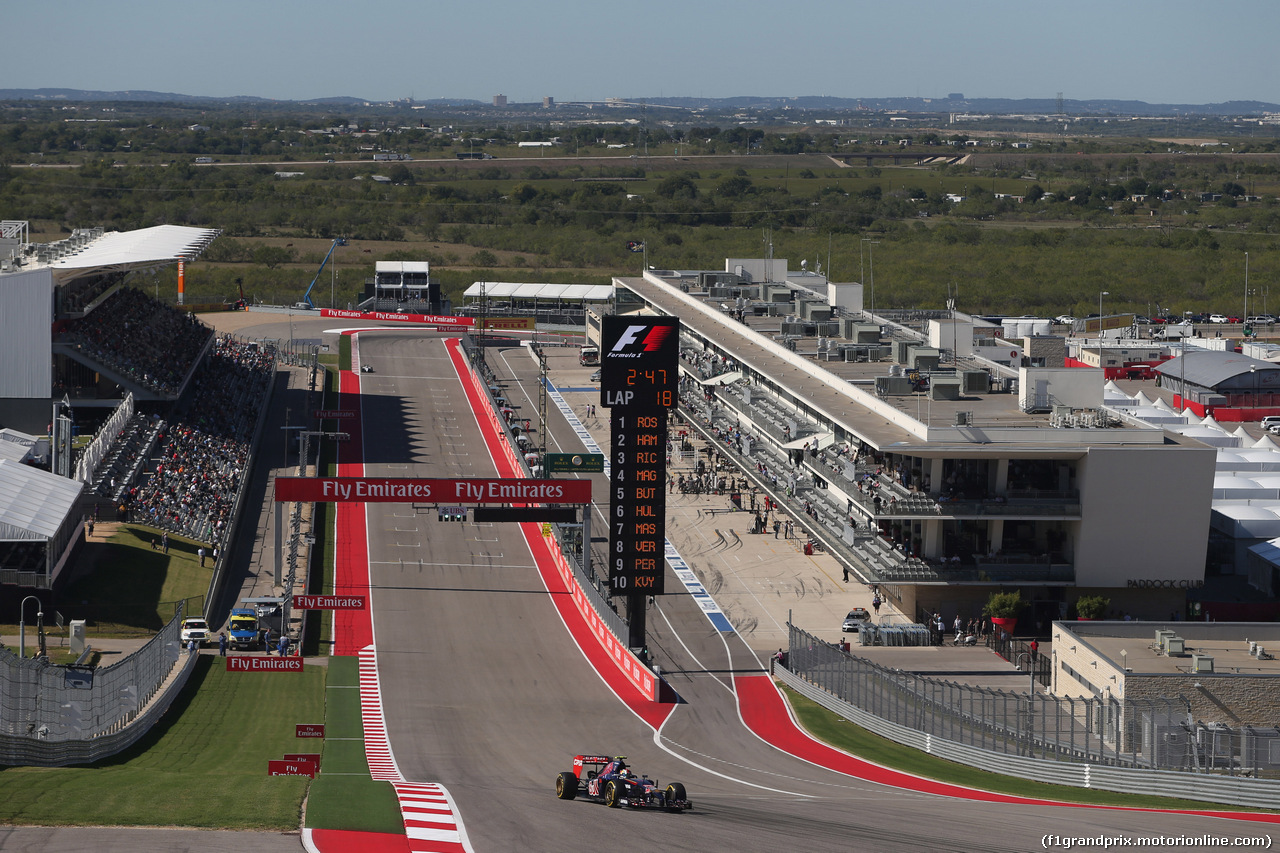 GP USA, 31.10.2014 - Prove Libere 2, Daniil Kvyat (RUS) Scuderia Toro Rosso STR9