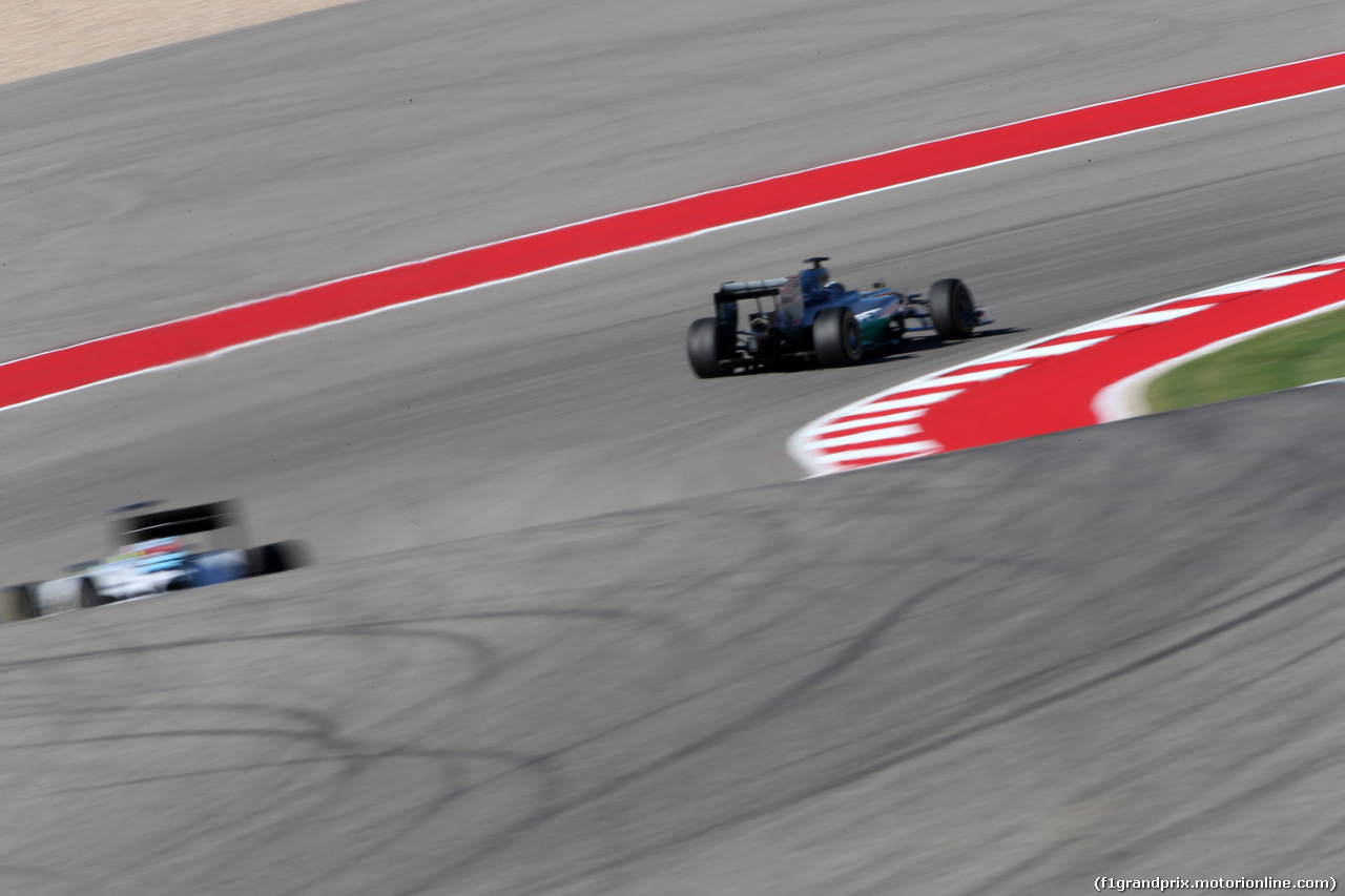 GP USA, 31.10.2014 - Prove Libere 2, Felipe Massa (BRA) Williams F1 Team FW36 e Lewis Hamilton (GBR) Mercedes AMG F1 W05
