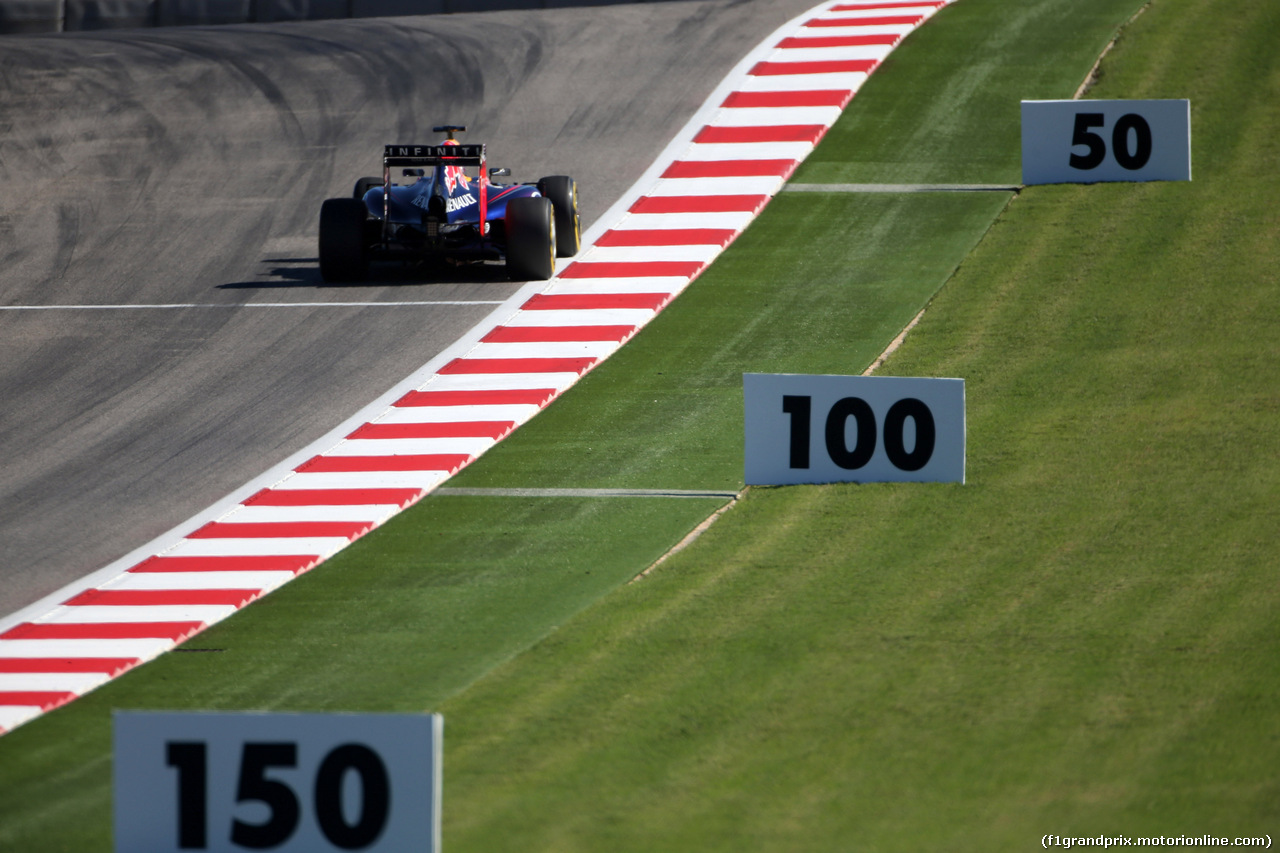 GP USA, 31.10.2014 - Prove Libere 2, Sebastian Vettel (GER) Red Bull Racing RB10