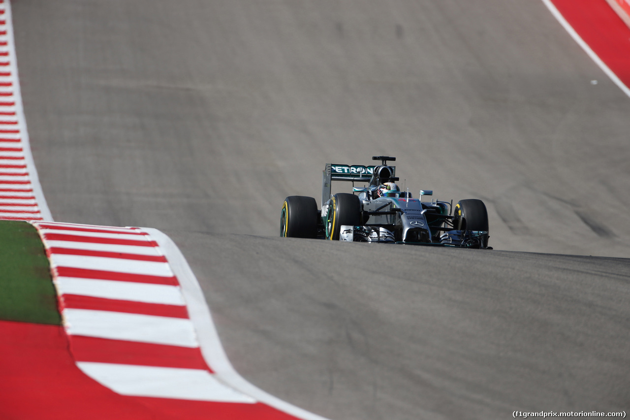GP USA, 31.10.2014 - Prove Libere 2, Lewis Hamilton (GBR) Mercedes AMG F1 W05