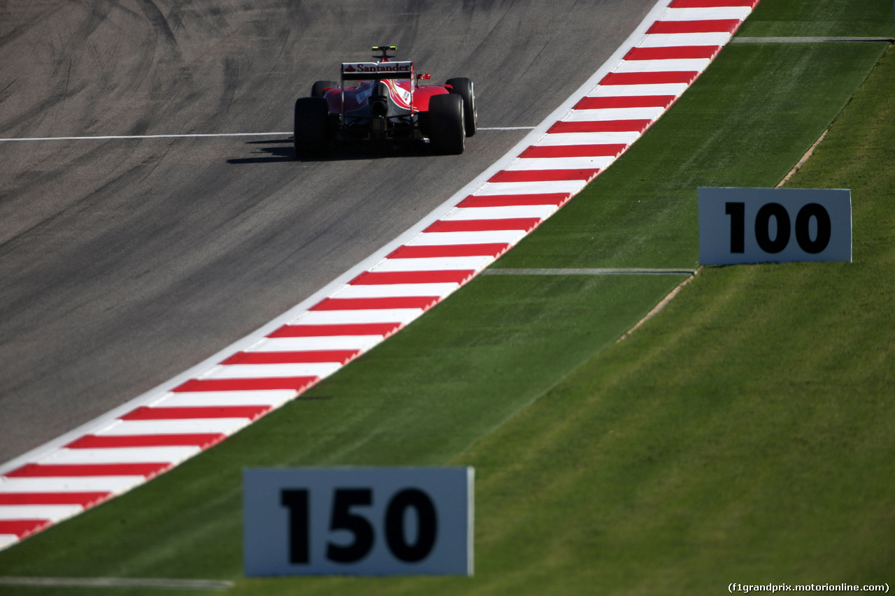 GP USA, 31.10.2014 - Prove Libere 2, Kimi Raikkonen (FIN) Ferrari F14-T