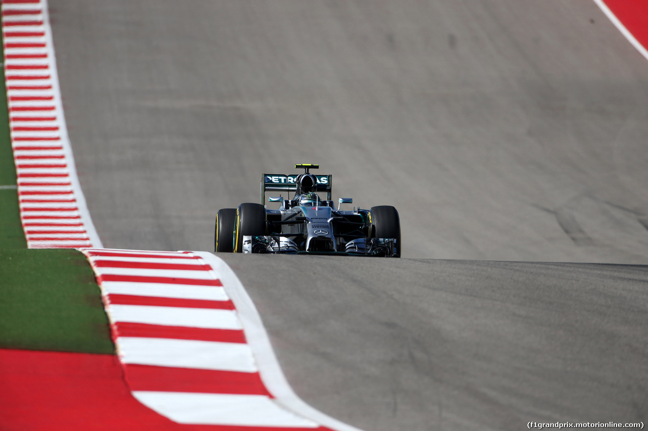 GP USA, 31.10.2014 - Prove Libere 2, Nico Rosberg (GER) Mercedes AMG F1 W05