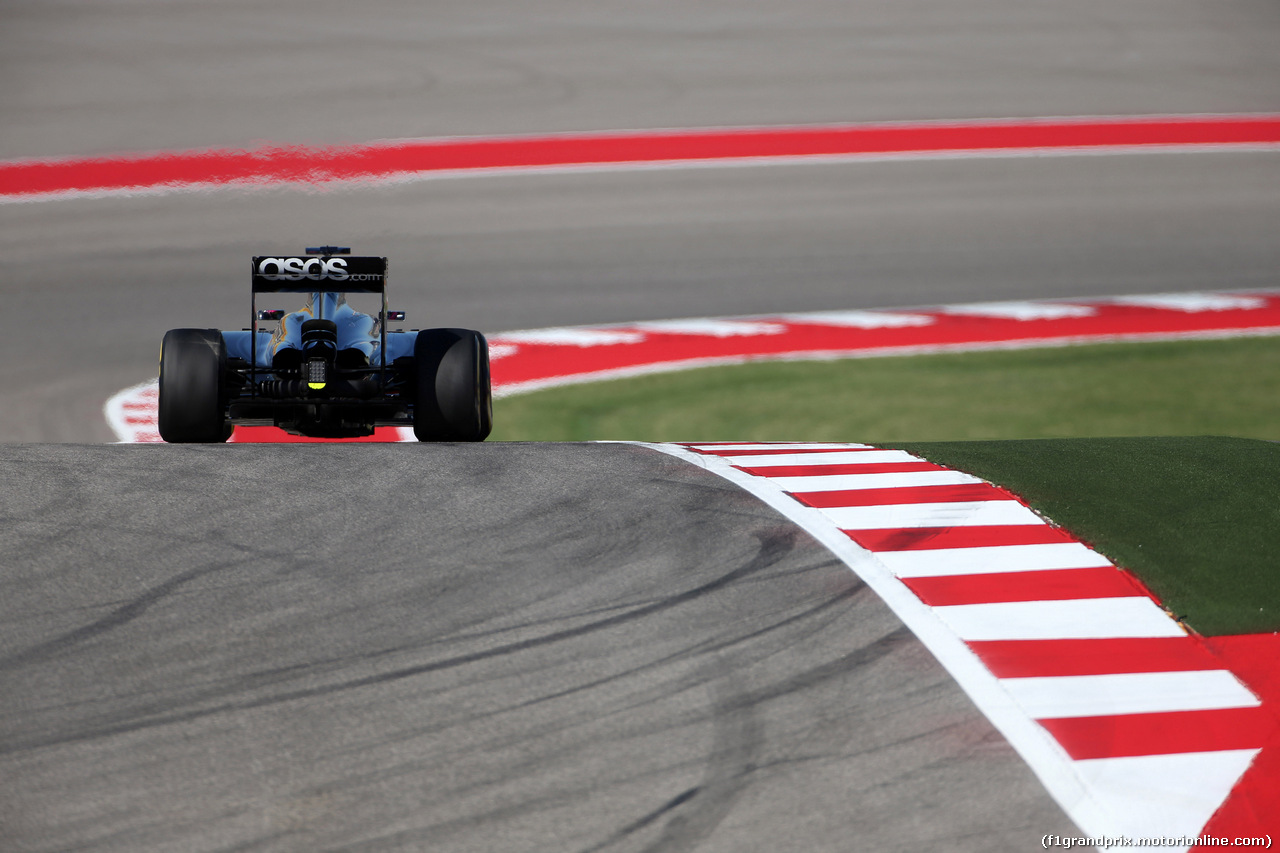 GP USA, 31.10.2014 - Prove Libere 2, Jenson Button (GBR) McLaren Mercedes MP4-29