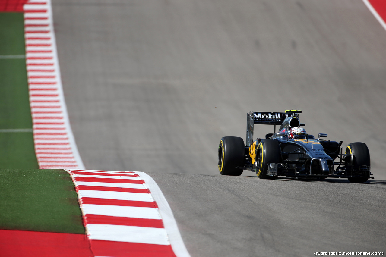 GP USA, 31.10.2014 - Prove Libere 2, Kevin Magnussen (DEN) McLaren Mercedes MP4-29