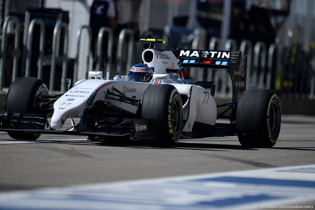 GP USA, 31.10.2014 - Prove Libere 2, Valtteri Bottas (FIN) Williams F1 Team FW36