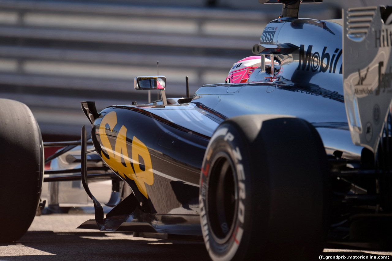 GP USA, 31.10.2014 - Prove Libere 2, Jenson Button (GBR) McLaren Mercedes MP4-29