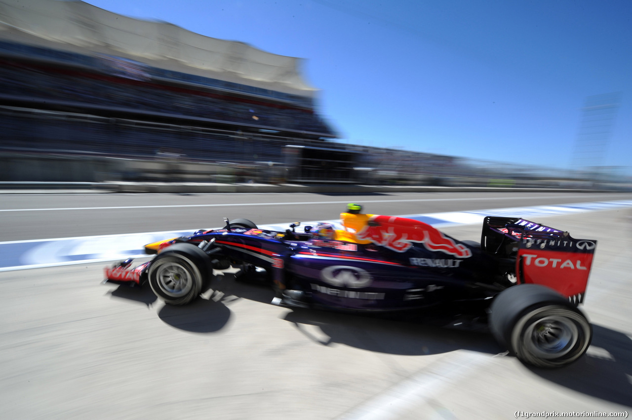 GP USA, 31.10.2014 - Prove Libere 2, Daniel Ricciardo (AUS) Red Bull Racing RB10