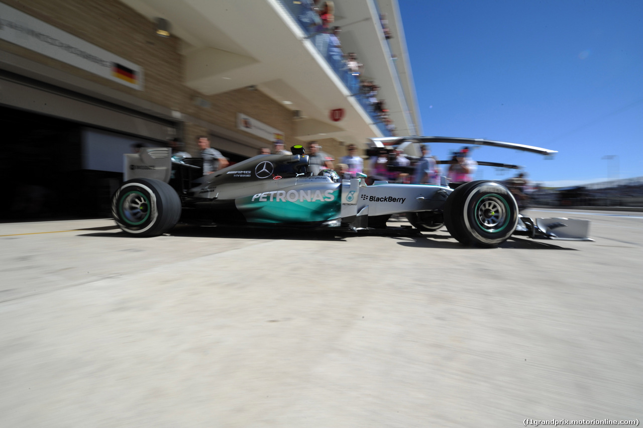 GP USA, 31.10.2014 - Prove Libere 2, Nico Rosberg (GER) Mercedes AMG F1 W05