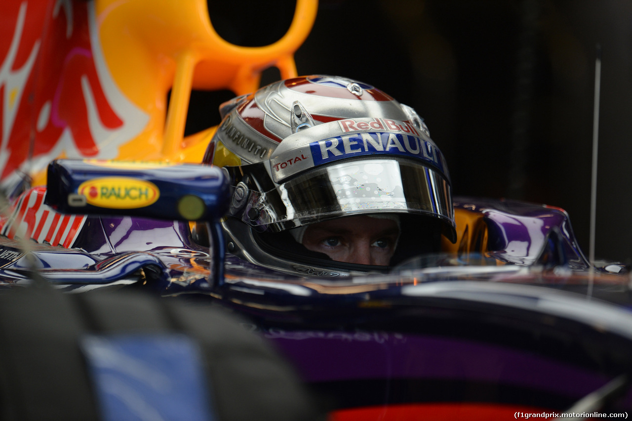 GP USA, 31.10.2014 - Prove Libere 2, Sebastian Vettel (GER) Red Bull Racing RB10