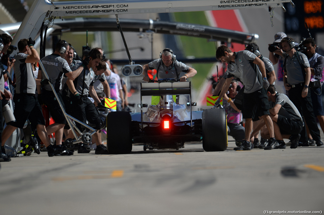 GP USA, 31.10.2014 - Prove Libere 2, Lewis Hamilton (GBR) Mercedes AMG F1 W05