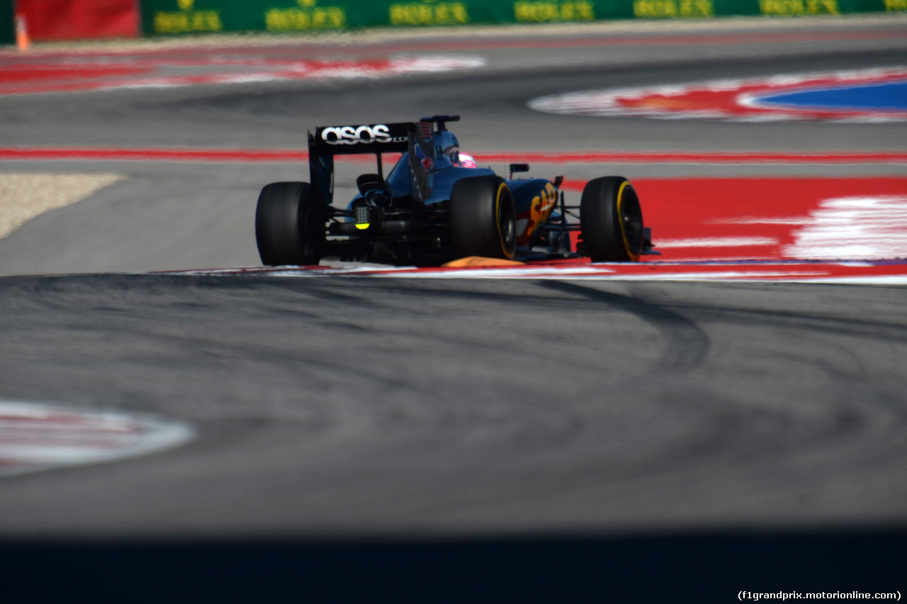 GP USA, 31.10.2014 - Prove Libere 2, Jenson Button (GBR) McLaren Mercedes MP4-29