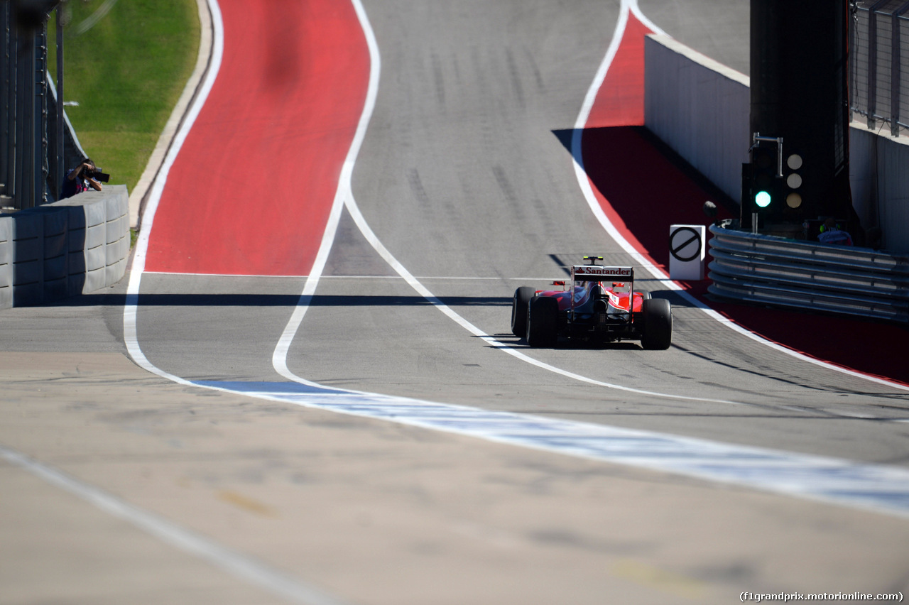 GP USA, 31.10.2014 - Prove Libere 2, Kimi Raikkonen (FIN) Ferrari F14-T