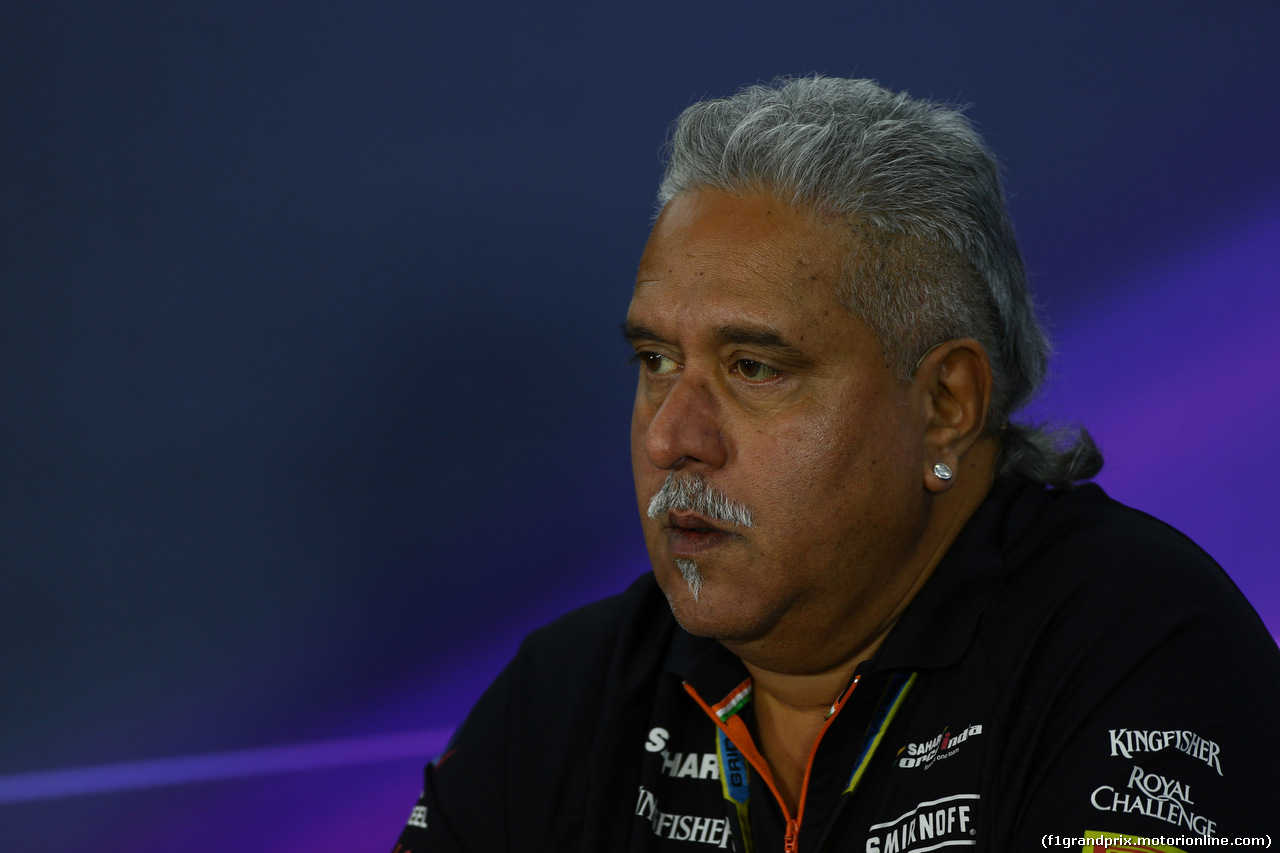 GP USA, 31.10.2014 - Conferenza Stampa, Vijay Mallya (IND), Chairman e Managine Director Force India