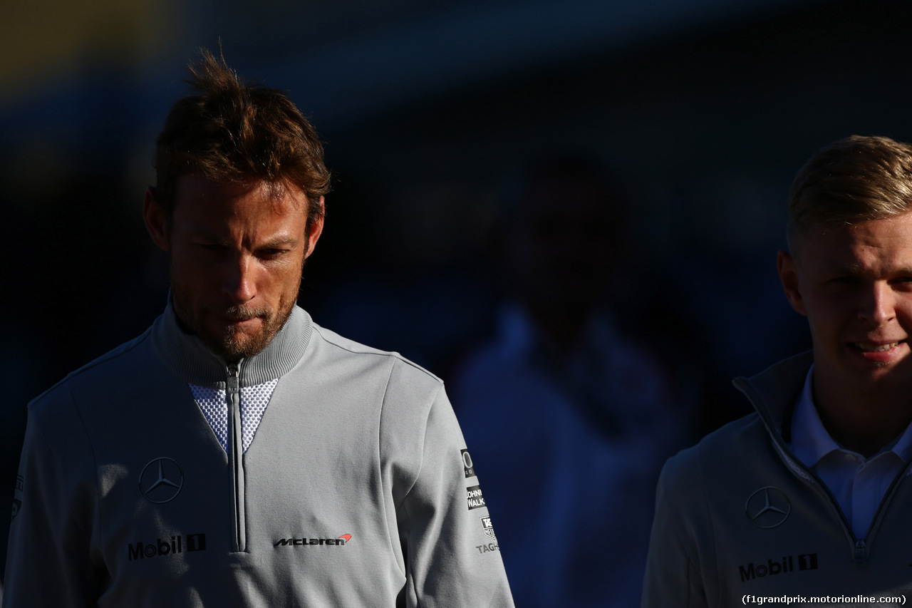 GP USA, 31.10.2014 - Jenson Button (GBR) McLaren Mercedes MP4-29 e Kevin Magnussen (DEN) McLaren Mercedes MP4-29