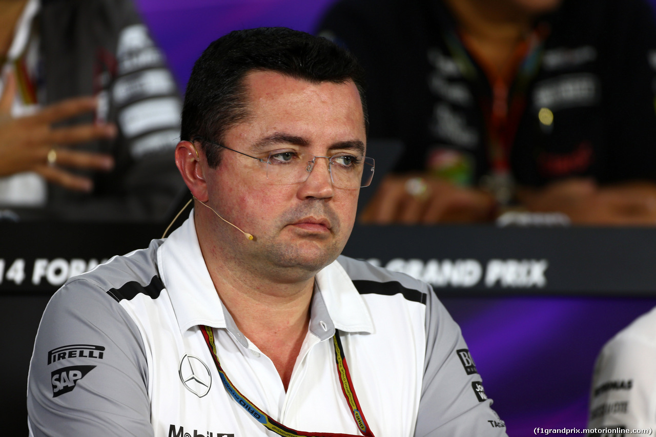 GP USA, 31.10.2014 - Eric Boullier (FRA) McLaren Racing Director.