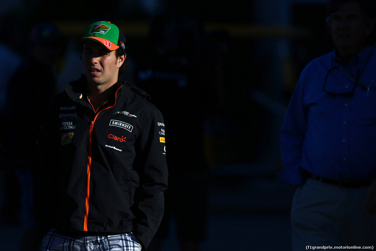 GP USA, 31.10.2014 - Sergio Perez (MEX) Sahara Force India F1 VJM07