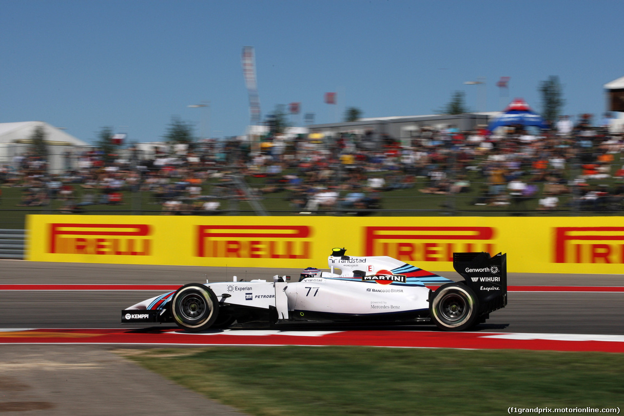 GP USA, 31.10.2014 - Prove Libere 2, Valtteri Bottas (FIN) Williams F1 Team FW36