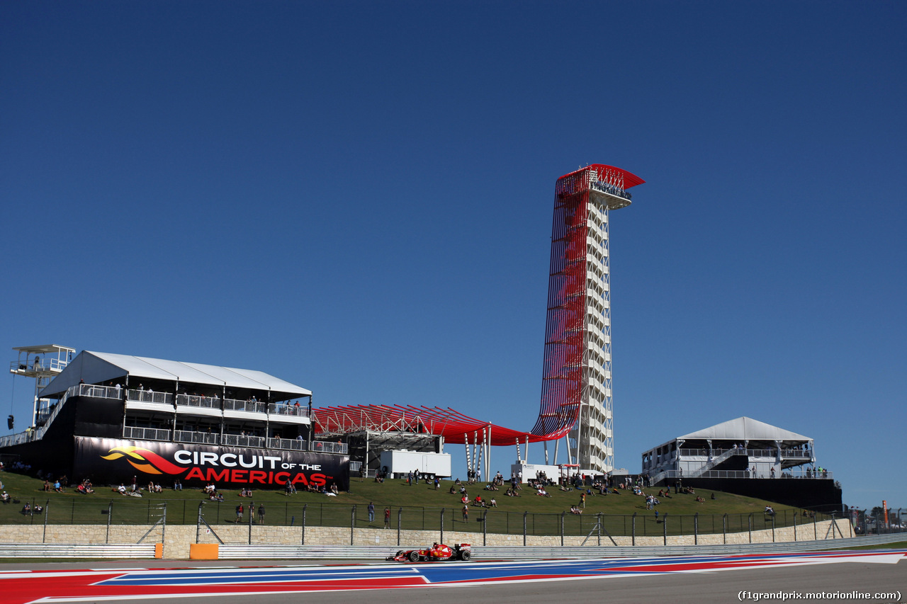 GP USA, 31.10.2014 - Prove Libere 2, Fernando Alonso (ESP) Ferrari F14-T