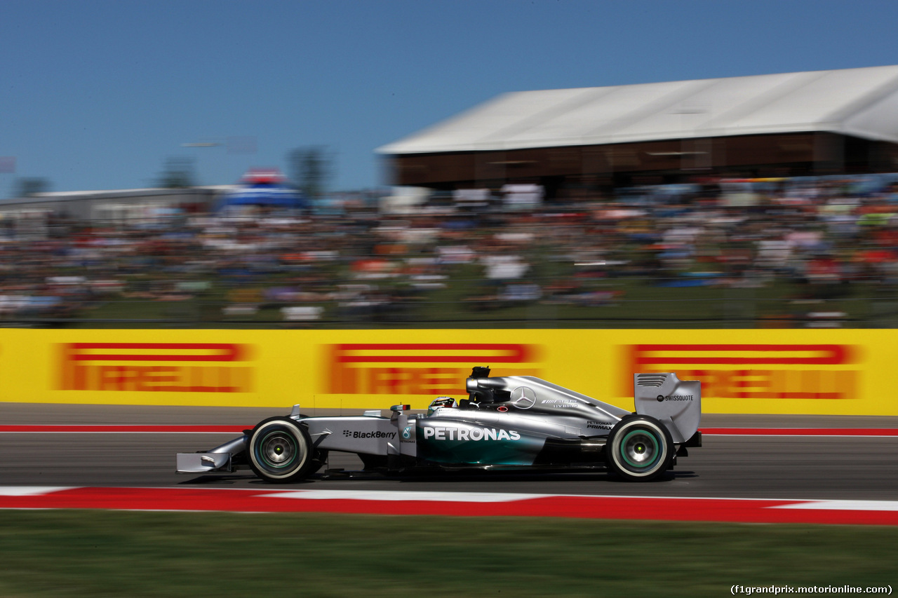 GP USA, 31.10.2014 - Prove Libere 2, Lewis Hamilton (GBR) Mercedes AMG F1 W05