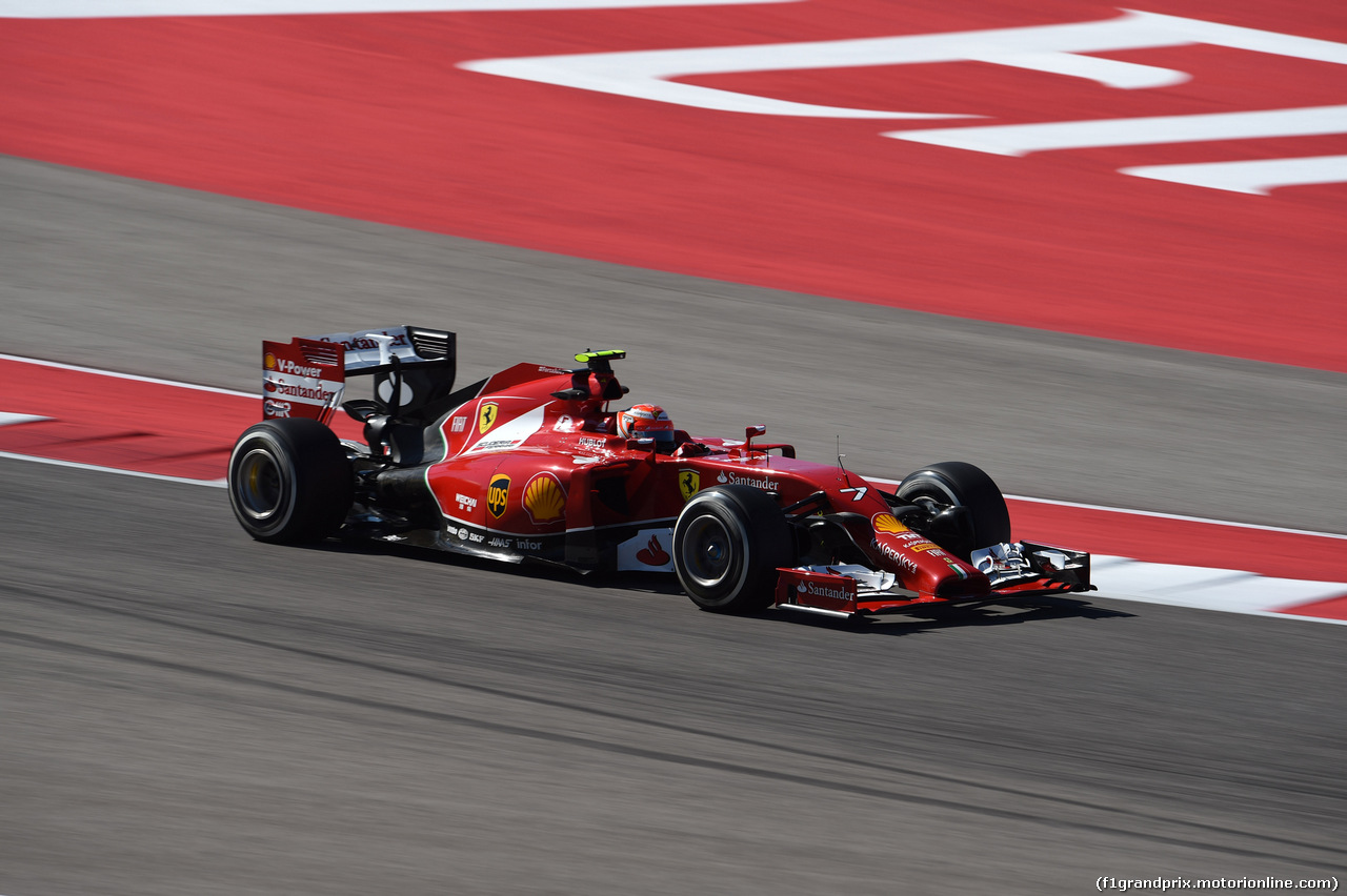 GP USA, 31.10.2014 - Prove Libere 2, Kimi Raikkonen (FIN) Ferrari F14-T