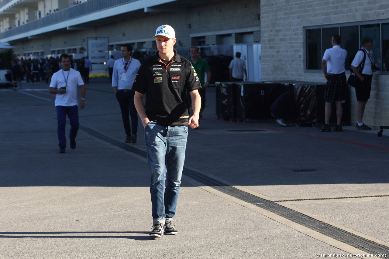 GP USA, 31.10.2014 - Prove Libere 2, Nico Hulkenberg (GER) Sahara Force India F1 VJM07