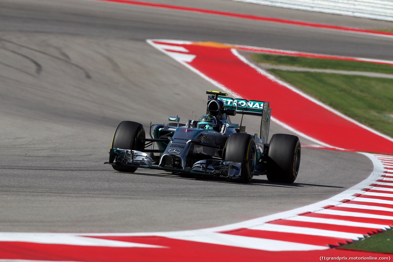 GP USA, 31.10.2014 - Prove Libere 2, Nico Rosberg (GER) Mercedes AMG F1 W05