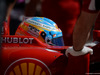GP USA, 31.10.2014 - Free Practice 2, Fernando Alonso (ESP) Ferrari F14-T e a message to Jules Bianchi (FRA) Marussia F1 Team MR03