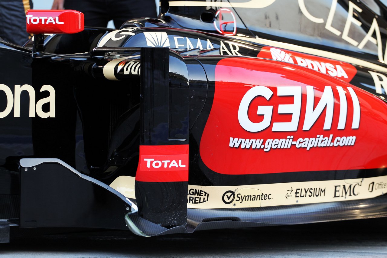 LOTUS F1 E22, The Lotus F1 E22 is officially unveiled - sidepod detail.
20.02.2014. Formula One Testing, Bahrain Test One, Day Two, Sakhir, Bahrain.