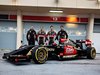 LOTUS F1 E22, (L to R): Pastor Maldonado (VEN) Lotus F1 Team e team mate Romain Grosjean (FRA) Lotus F1 Team as the Lotus F1 E22 is officially unveiled.
20.02.2014. Formula One Testing, Bahrain Test One, Day Two, Sakhir, Bahrain.