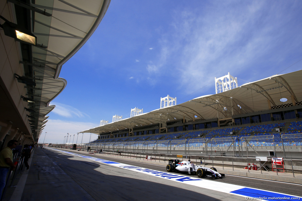 TEST BAHRAIN 08 APRILE, Valtteri Bottas (FIN), Williams F1 Team 
08.04.2014. Formula One Testing, Bahrain Test, Day One, Sakhir, Bahrain.