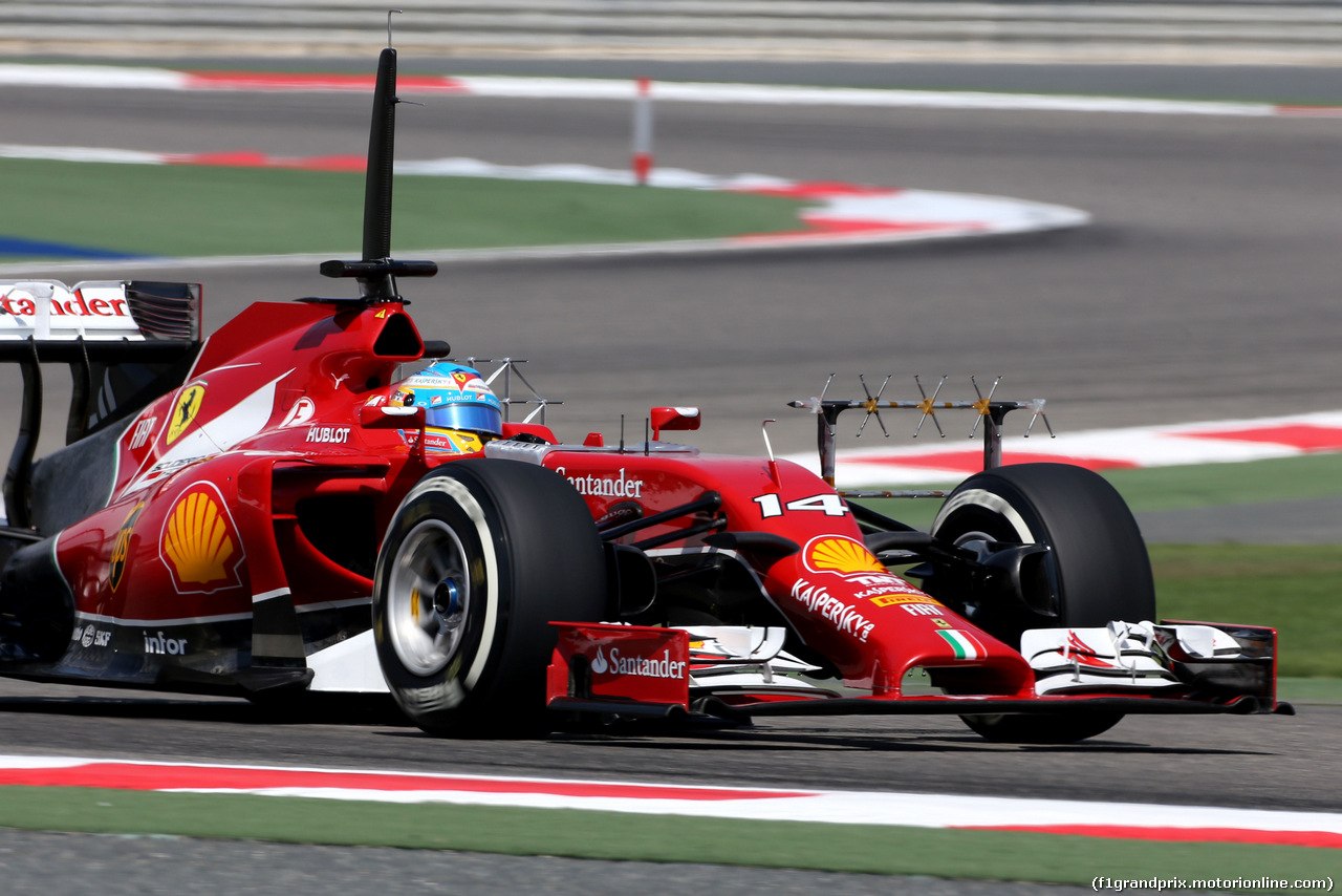 TEST BAHRAIN 08 APRILE, Fernando Alonso (ESP), Ferrari 
08.04.2014. Formula One Testing, Bahrain Test, Day One, Sakhir, Bahrain.