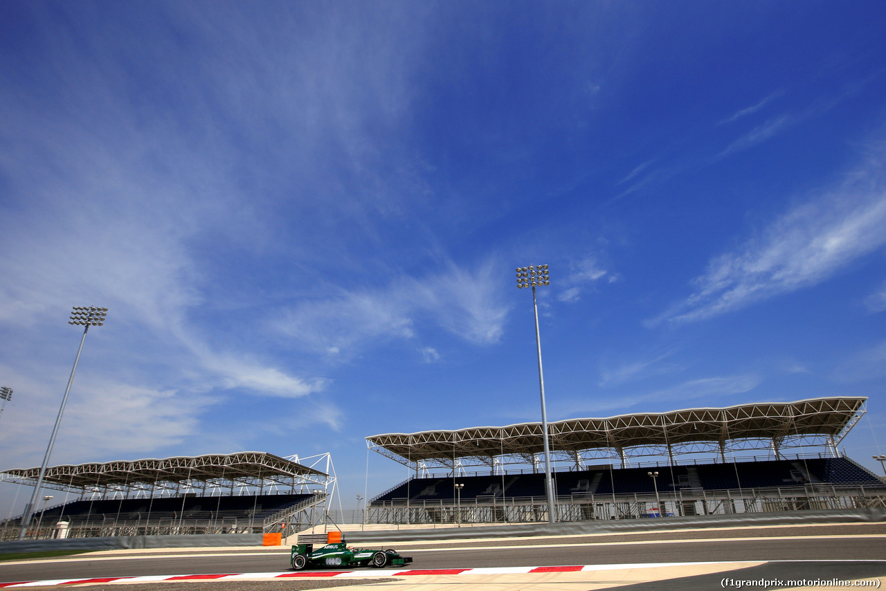 TEST BAHRAIN 08 APRILE, Robin Frijns (NL), Third Driver, Caterham F1 Team 
08.04.2014. Formula One Testing, Bahrain Test, Day One, Sakhir, Bahrain.