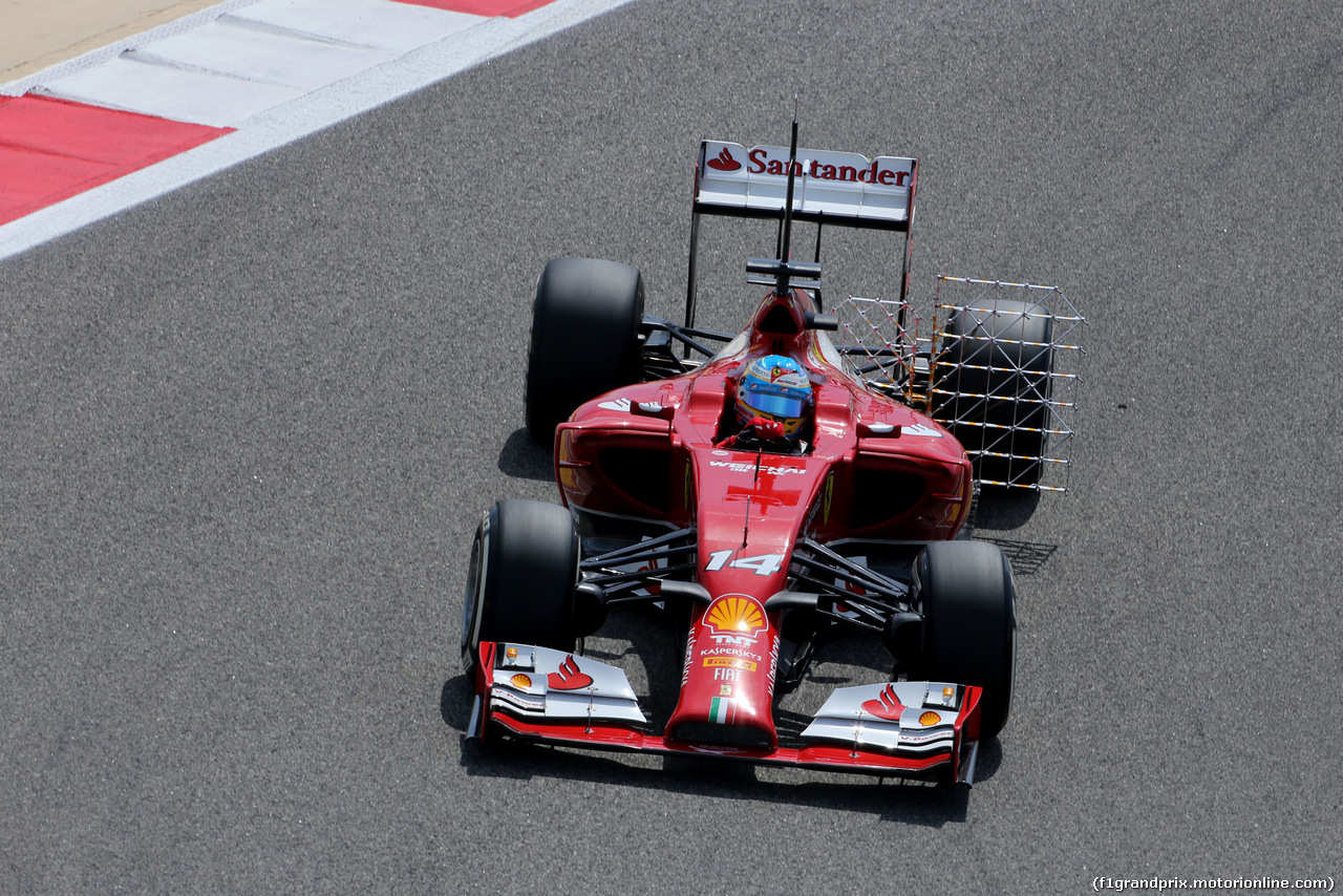 TEST BAHRAIN 08 APRILE, Fernando Alonso (ESP), Ferrari 
08.04.2014. Formula One Testing, Bahrain Test, Day One, Sakhir, Bahrain.