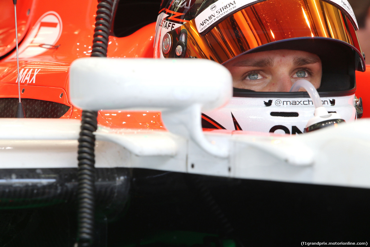 TEST BAHRAIN 08 APRILE, Max Chilton (GBR), Marussia F1 Team 
08.04.2014. Formula One Testing, Bahrain Test, Day One, Sakhir, Bahrain.