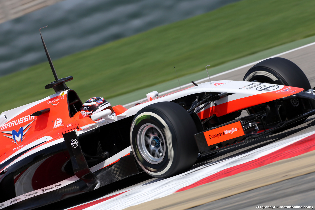 TEST BAHRAIN 08 APRILE, Max Chilton (GBR), Marussia F1 Team 
08.04.2014. Formula One Testing, Bahrain Test, Day One, Sakhir, Bahrain.