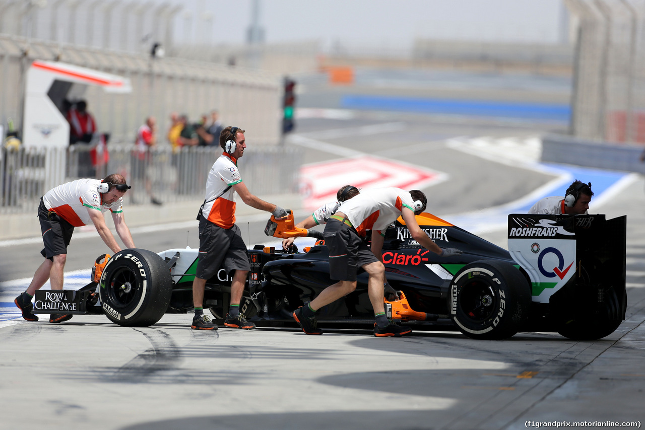 TEST BAHRAIN 08 APRILE, Nico Hulkenberg (GER), Sahara Force India 
08.04.2014. Formula One Testing, Bahrain Test, Day One, Sakhir, Bahrain.
