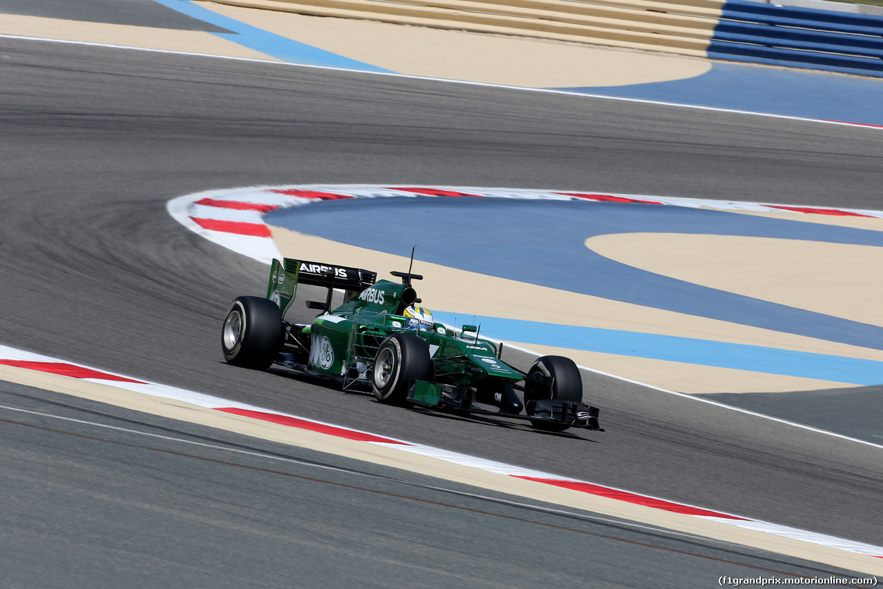 TEST BAHRAIN 09 APRILE, Marcus Ericsson (SWE), Caterham F1 Team 
09.04.2014. Formula One Testing, Bahrain Test, Day Two, Sakhir, Bahrain.