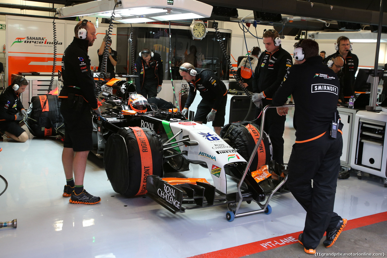 TEST BARCELLONA 13 MAGGIO, Nico Hulkenberg (GER), Sahara Force India 
13.05.2014. Formula One Testing, Barcelona, Spain, Day One.