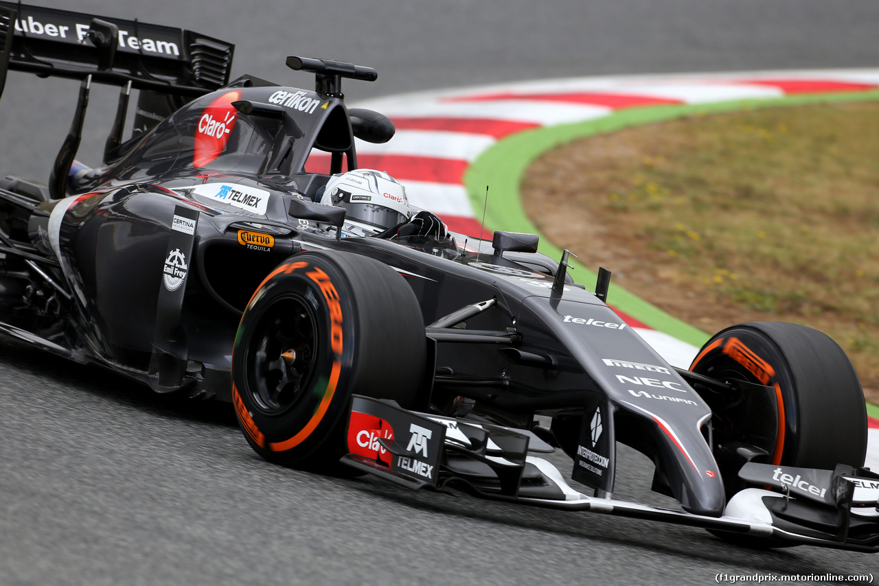 TEST BARCELLONA 13 MAGGIO, Giedo van der Garde (NDL), third driver, Sauber F1 Team  
13.05.2014. Formula One Testing, Barcelona, Spain, Day One.