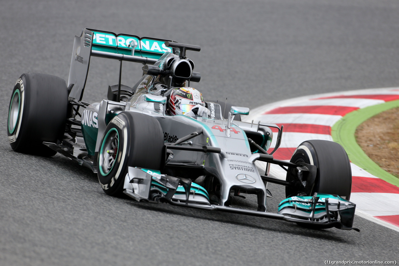 TEST BARCELLONA 13 MAGGIO, Lewis Hamilton (GBR), Mercedes AMG F1 Team 
13.05.2014. Formula One Testing, Barcelona, Spain, Day One.