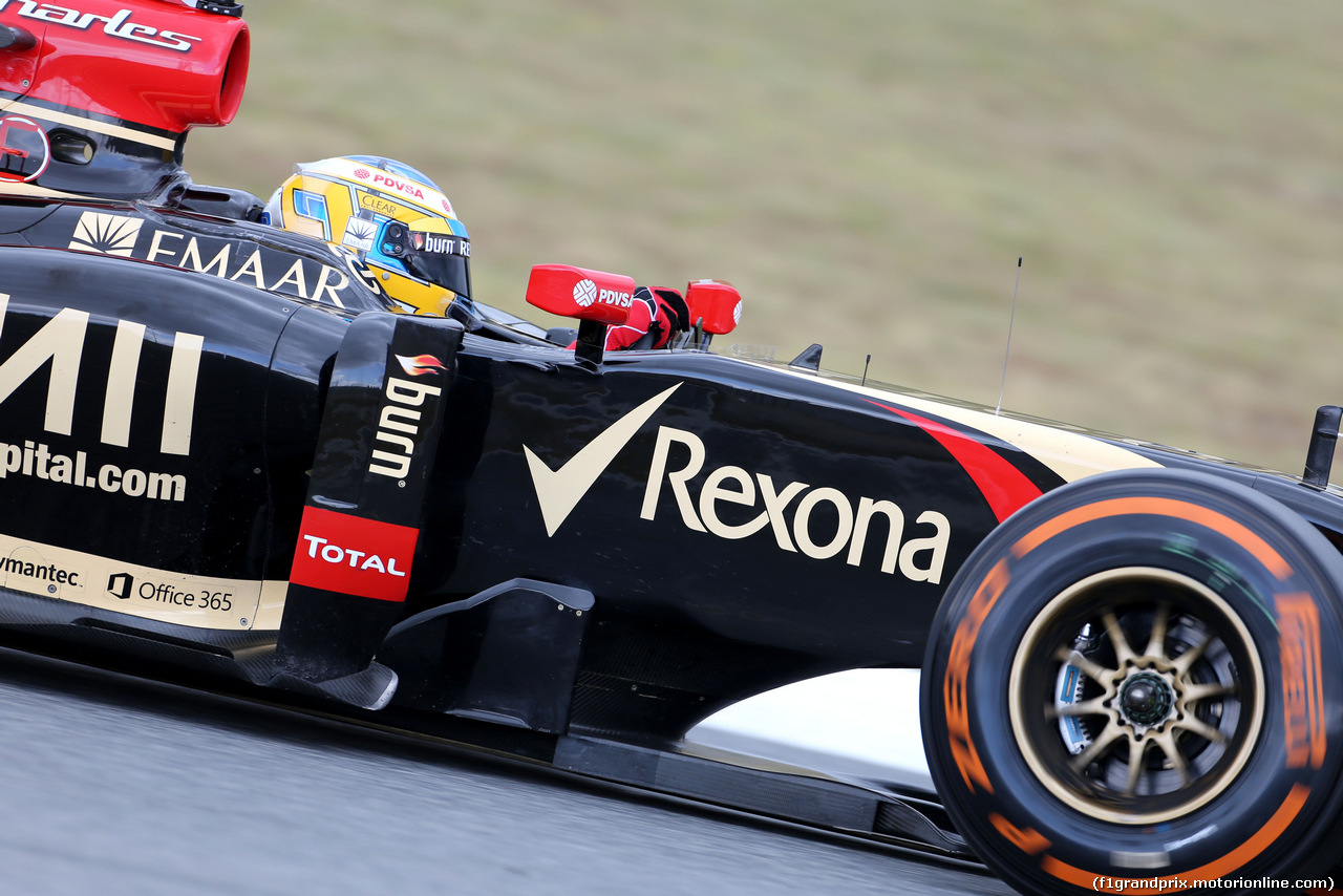 TEST BARCELLONA 13 MAGGIO, Charles Pic (FRA), Third Driver, Lotus F1 Team 
13.05.2014. Formula One Testing, Barcelona, Spain, Day One.