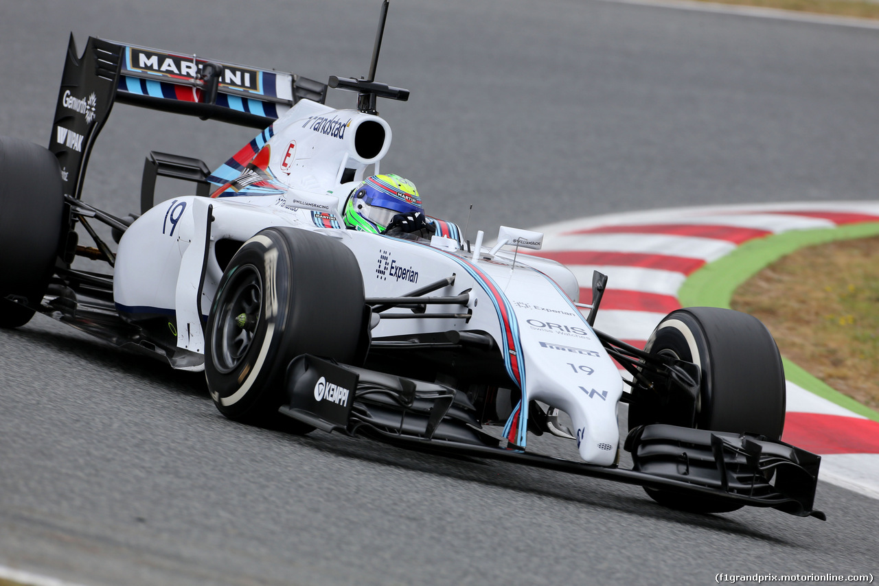 TEST BARCELLONA 13 MAGGIO, Felipe Massa (BRA), Williams F1 Team 
13.05.2014. Formula One Testing, Barcelona, Spain, Day One.