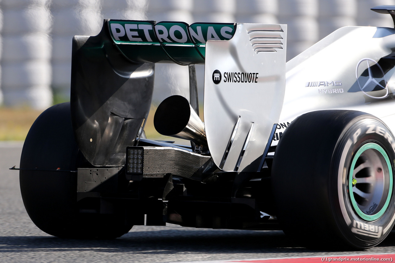 TEST BARCELLONA 14 MAGGIO, Mercedes GP New exhaust
14.05.2014. Formula One Testing, Barcelona, Spain, Day Two.