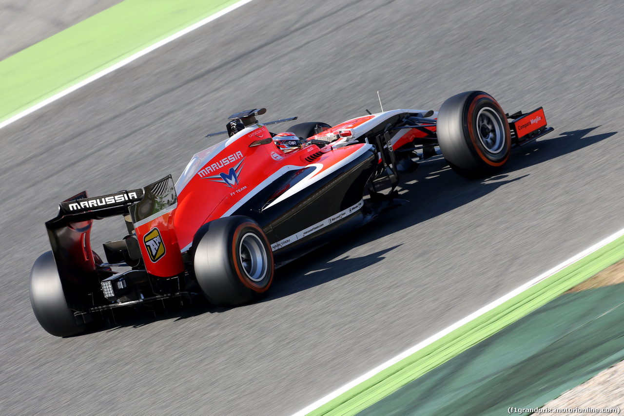 TEST BARCELLONA 14 MAGGIO, Jules Bianchi (FRA), Marussia F1 Team  
14.05.2014. Formula One Testing, Barcelona, Spain, Day Two.