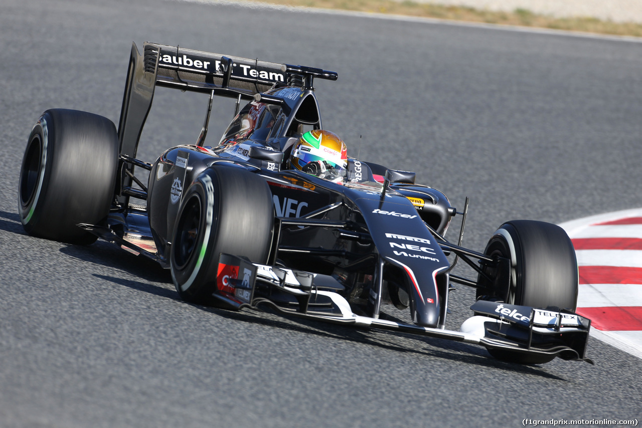 TEST BARCELLONA 14 MAGGIO, Esteban Gutierrez (MEX), Sauber F1 Team 
14.05.2014. Formula One Testing, Barcelona, Spain, Day Two.