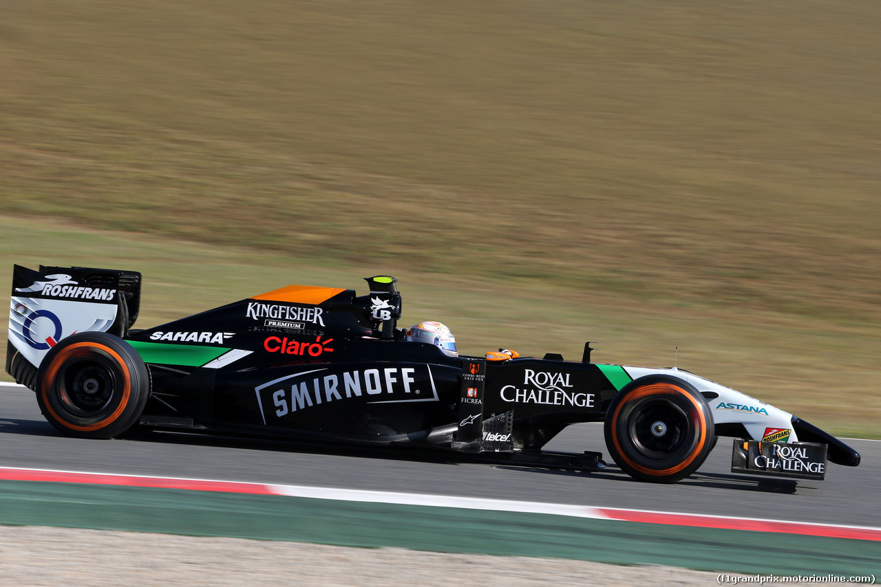 TEST BARCELLONA 14 MAGGIO, Daniel Juncadella (ESP) Sahara Force India F1 Team Test e Reserve Driver 
14.05.2014. Formula One Testing, Barcelona, Spain, Day Two.