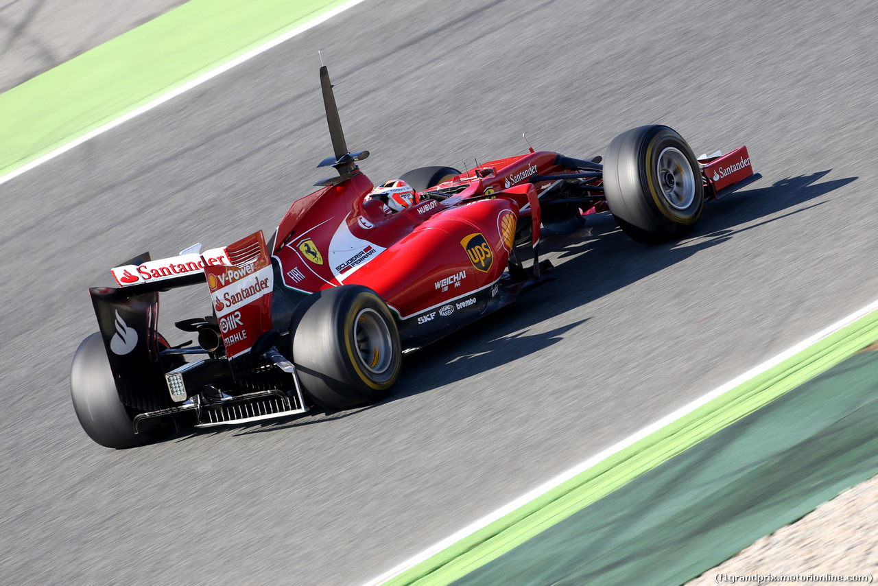 TEST BARCELLONA 14 MAGGIO, Kimi Raikkonen (FIN), Ferrari 
14.05.2014. Formula One Testing, Barcelona, Spain, Day Two.