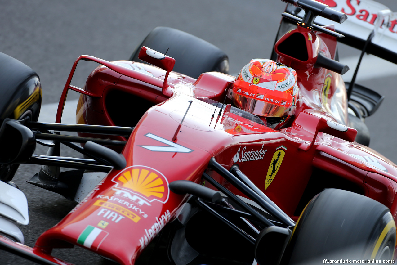 TEST F1 ABU DHABI 25 NOVEMBRE, Kimi Raikkonen (FIN), Ferrari 
25.11.2014.