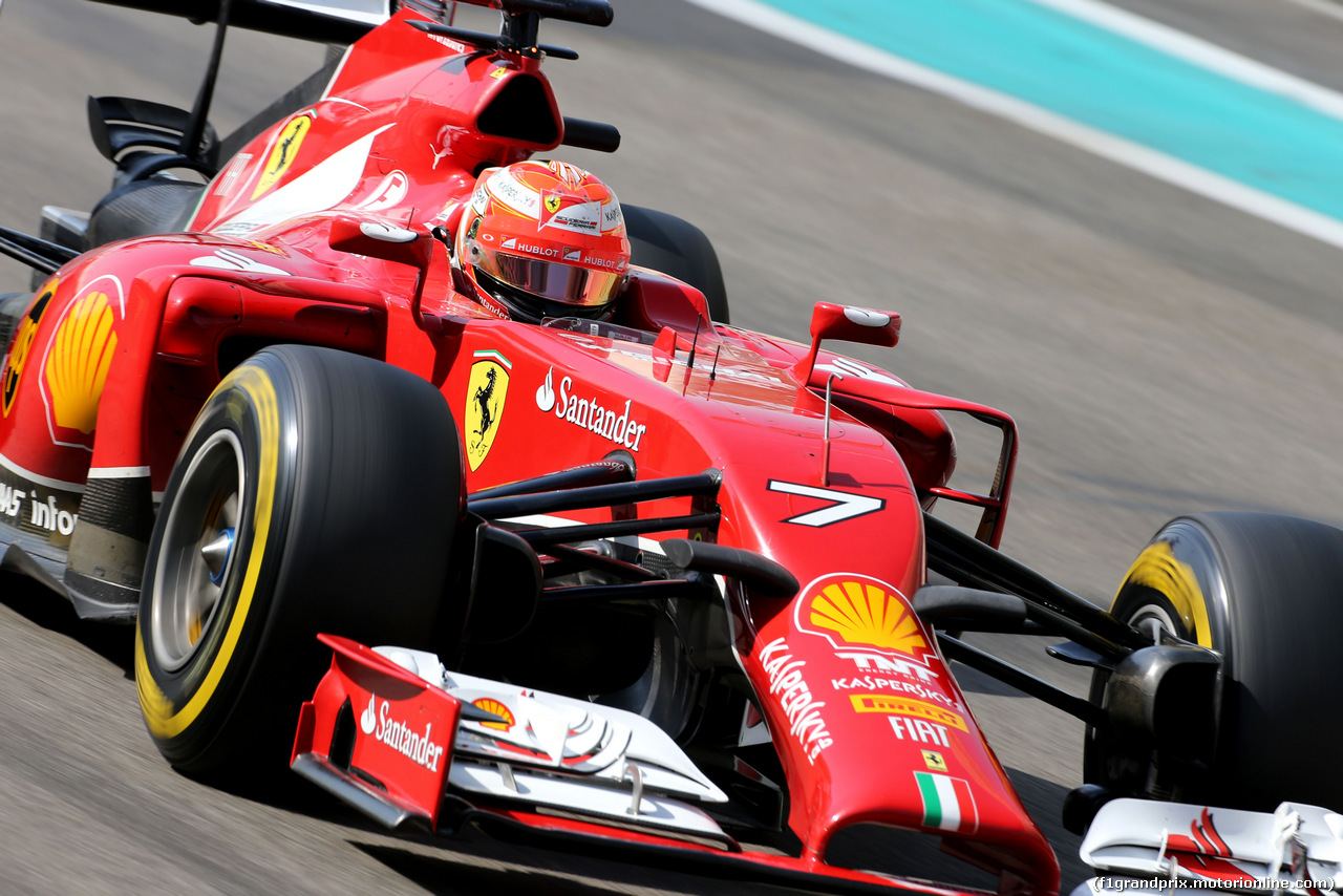 TEST F1 ABU DHABI 25 NOVEMBRE