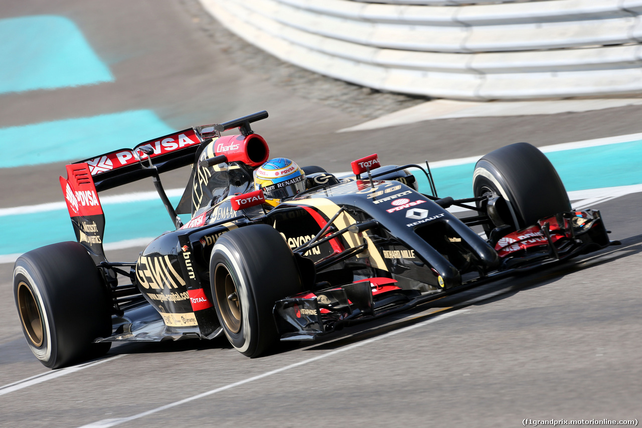 TEST F1 ABU DHABI 25 NOVEMBRE, Charles Pic (FRA), Third Driver, Lotus F1 Team 
25.11.2014.